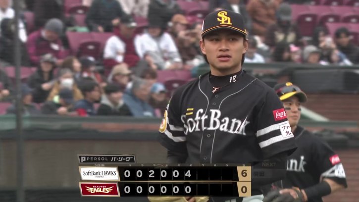 来日初登板初勝利!! ホークス・徐若煕 6回6奪三振無失点の完璧な投球!! 2026年4月1日 東北楽天ゴールデンイーグルス 対 福岡ソフトバンクホークス